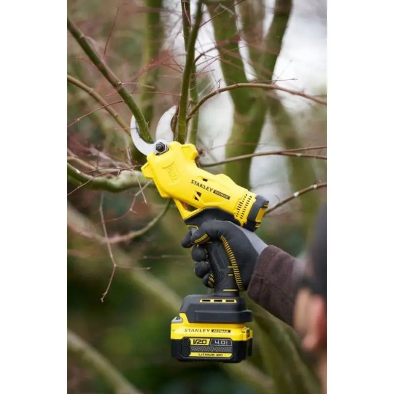 Stanley Attrezzature da giardino - Cesoia per rami AKU 18V, senza batteria e caricabatterie SFMCPP32B-XJ