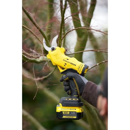 Stanley Attrezzature da giardino - Cesoia per rami AKU 18V, senza batteria e caricabatterie SFMCPP32B-XJ