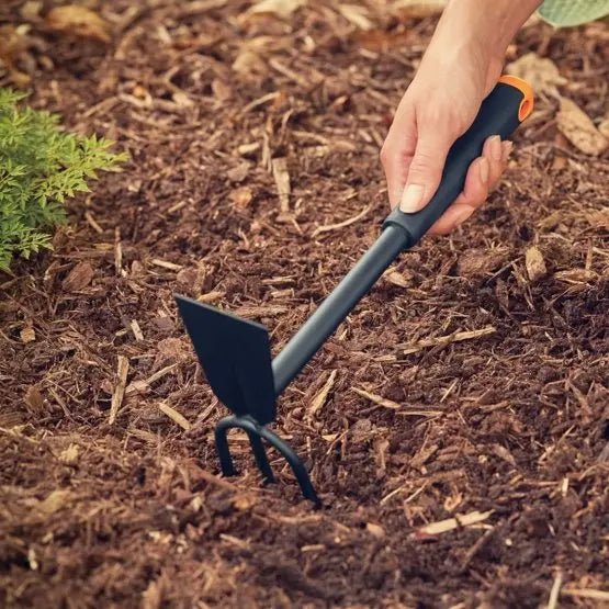 FISKARS Attrezzi da giardino - Zappetta a due punte 1027030