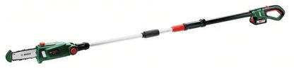 Bosch Motosega da potatura 20 cm a batteria 18V , 1 batteria Li-Ion da 2,5 Ah, caricabatterie 06008B3100