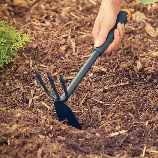 FISKARS Attrezzi da giardino - Zappetta a due punte 1027030